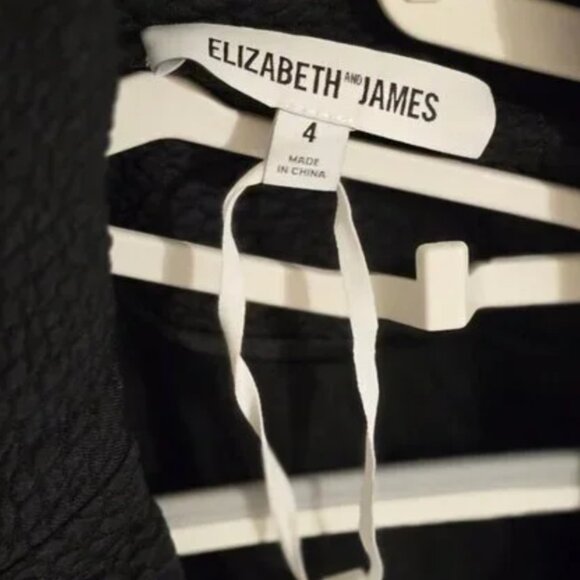 Elizabeth and James - Black, tailored longline jacket - Sz 4 new - Picture 9 of 10